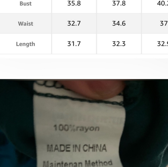 ANRABESS Smocked Tiered Swing A Line Boho Beach Midi Tank Dress with Pocket,S - Picture 3 of 4